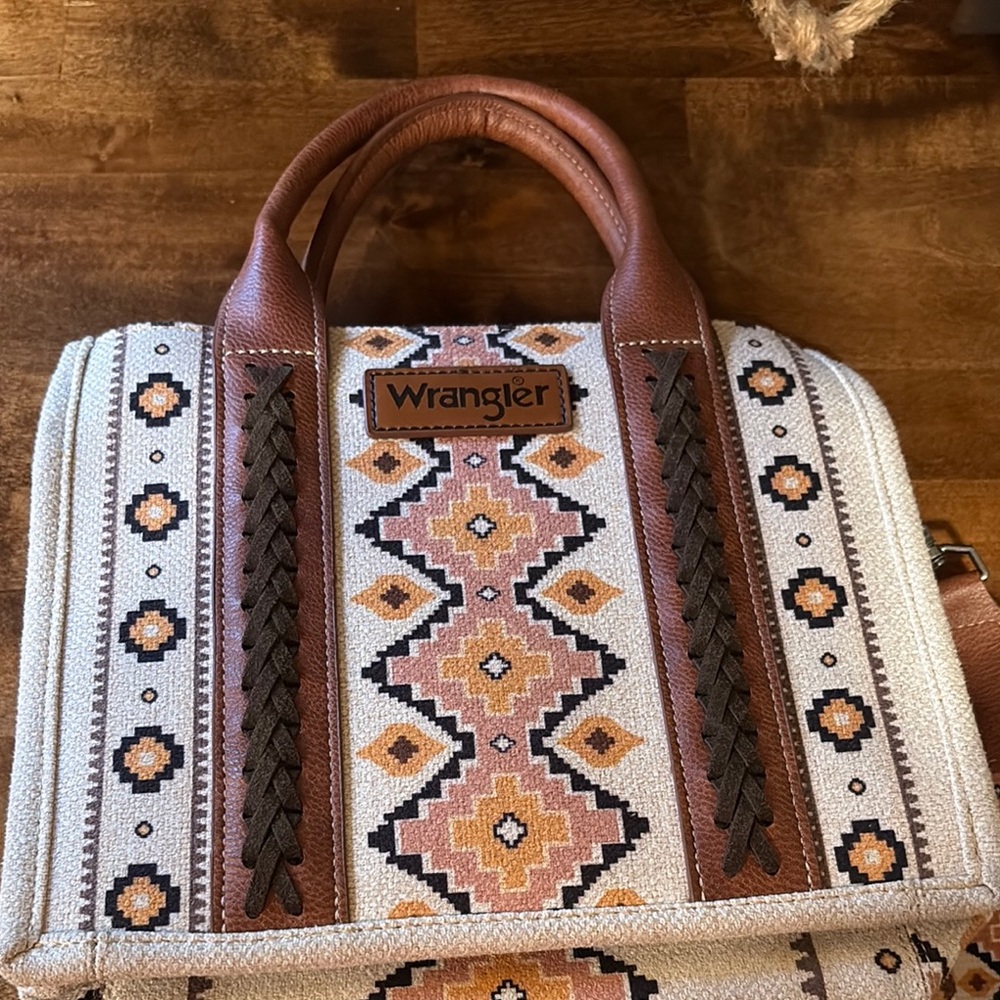 Wrangler Women's Tan and Brown Patterned Bag